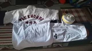 Kimono Taekwondo Blanco y Cinturón blanco 