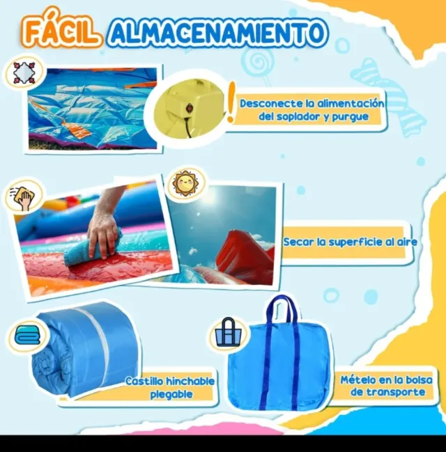 Castillo hinchable Outsunny con tobogán