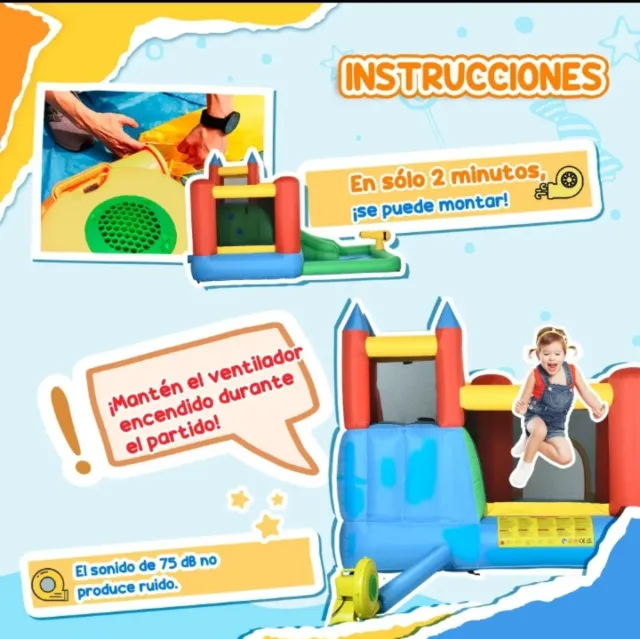 Castillo hinchable Outsunny con tobogán