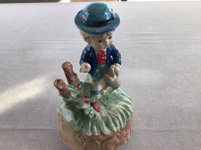 2 Cajas de Música Niña y Niño vintage