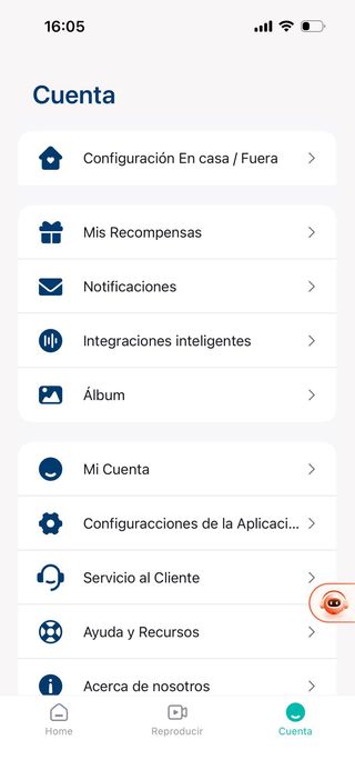 Cámara de vigilancia WiFi 2K con visión nocturna