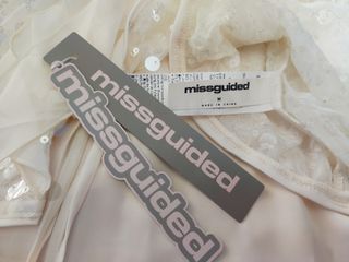 Top tirantes lentejuelas Missguided talla M