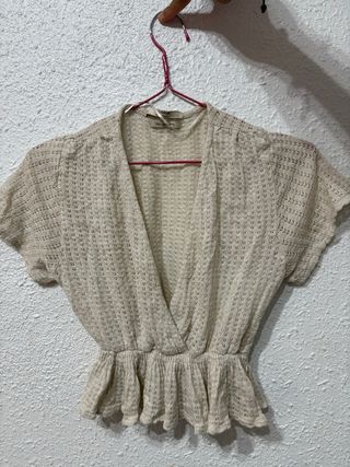 Blusa Pull&Bear Beige Talla XS