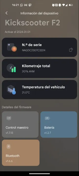 Patín Eléctrico Segway Ninebot F2