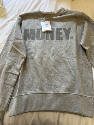Sudadera Money Gris Talla M
