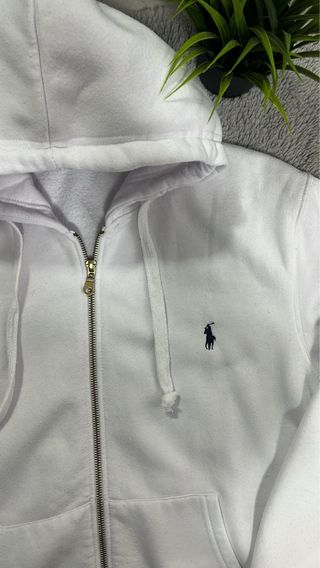 Felpa con cappuccio Polo Ralph Lauren bianca