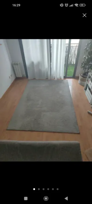 Alfombra Ikea gris Knardrup