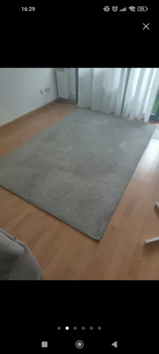 Alfombra Ikea gris Knardrup