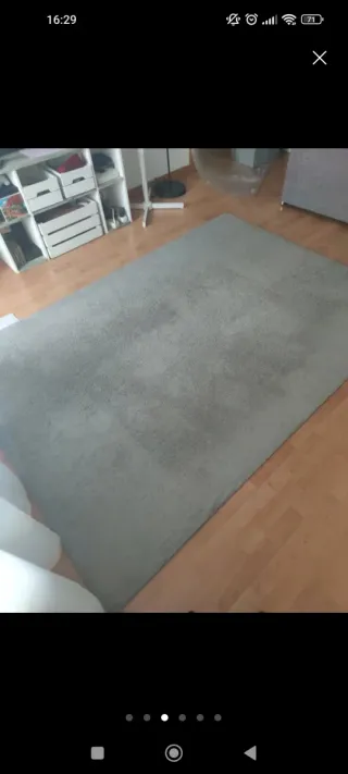Alfombra Ikea gris Knardrup