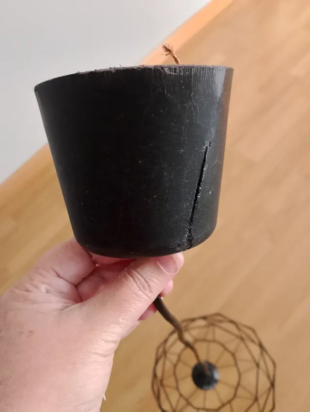 Lámpara colgante geométrica negra