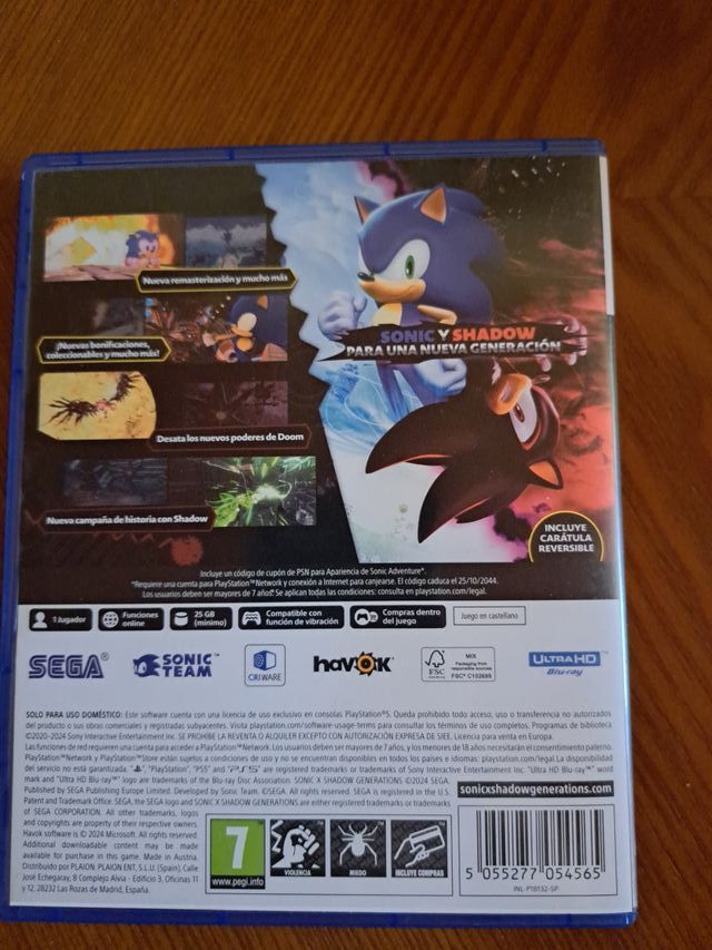 Sonic Generations PS5 Day One Edition