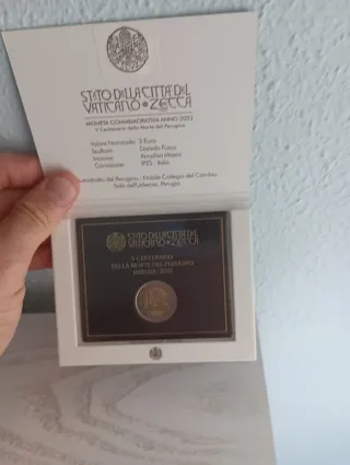 2€ Vaticano 2023 Moneda Conmemorativa