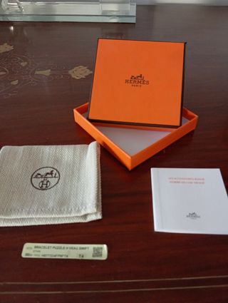 Estuche Pulsera Hermes Paris Naranja
