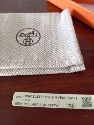 Estuche Pulsera Hermes Paris Naranja