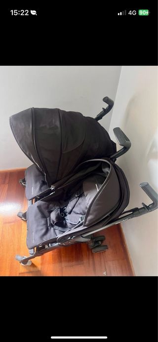 Carrinho de Gémeos + 2 Maxi-Cosi
