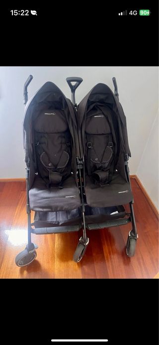 Carrinho de Gémeos + 2 Maxi-Cosi

