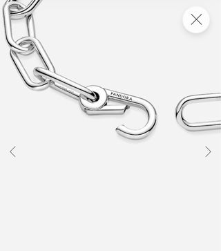 Pulsera Pandora Cadena Eslabones Plata