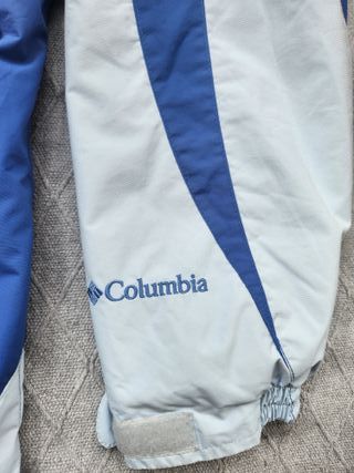 Columbia Jacket White Blue Vintage Retro Y2K Outdo