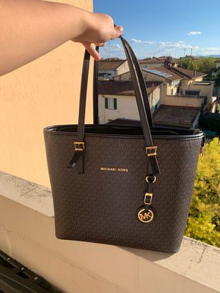 Borsa Michael Kors marrone monogram