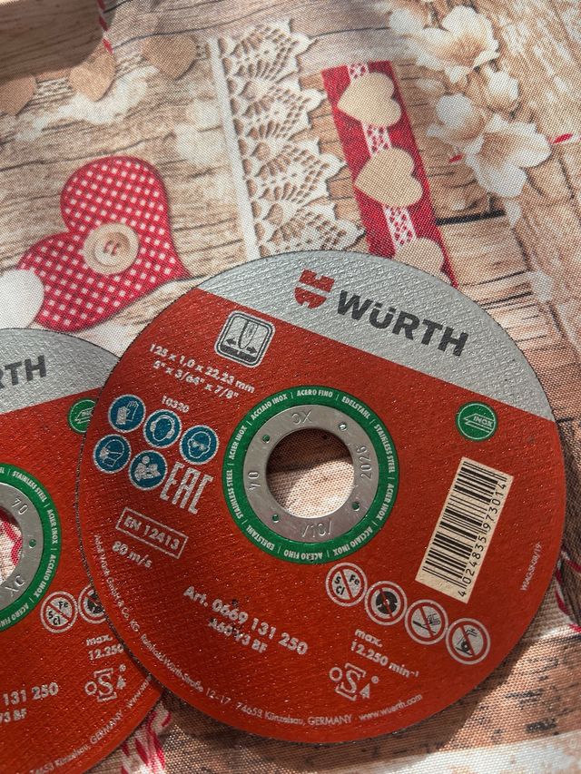 Dischi da taglio Wurth 125mm