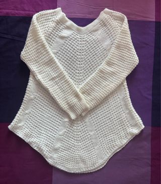 Jersey de lana blanco