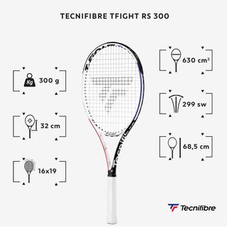 Raqueta de tenis adulto Tecnifibre Tfight RS 300 (300 gr)