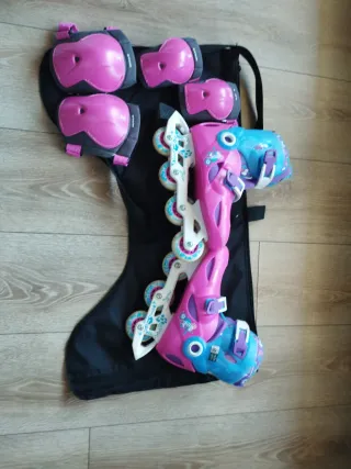 Patines Talla 34-36 con Protecciones y Bolso