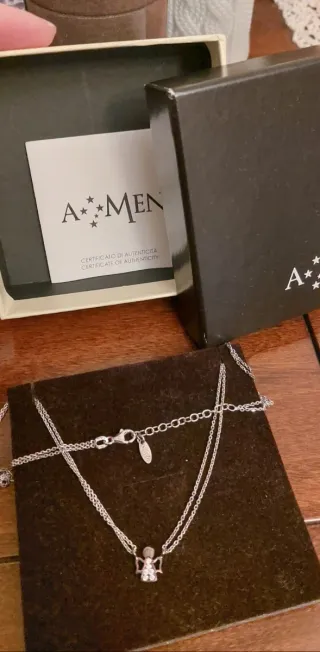 Collana Amen Angelo Argento