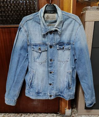 Cazadora vaquera Vintage azul - Talla L