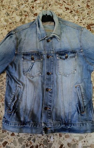 Cazadora vaquera Vintage azul - Talla L