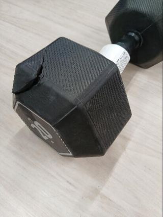 Mancuerna 20 kg hexagonal dumbbell musculación cross