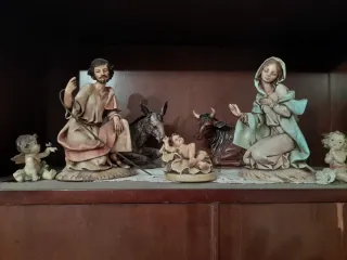 Belén artesanal figuras