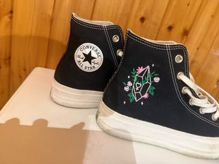 Converse All Star Negras Bordado Cristal