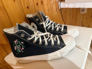 Converse All Star Negras Bordado Cristal