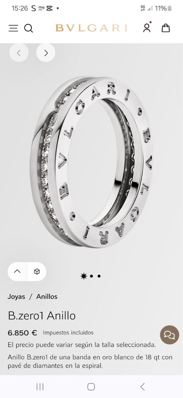 Anillo Bvlgari