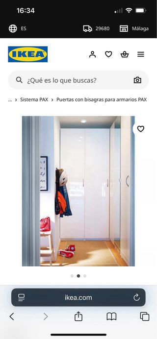 Puertas brillantes Fardal Ikea Armario 220cm