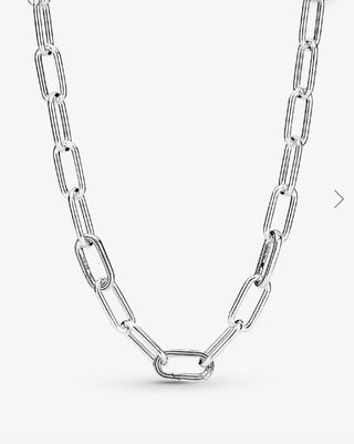 Collar Pandora Cadena Eslabones Link Medianos Plat
