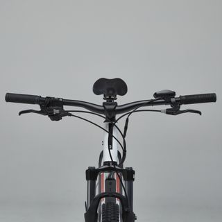 Bicicleta eléctrica MTB Rockrider E-ST 100 Blanco Rojo