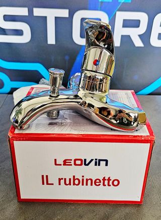 Rubinetto Lavello Bagno Fontana Acciaio INOX Nuovo