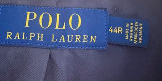 Abrigo Lana Ralph Lauren Azul Talla L 