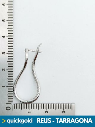 040-04-00504 AROS DE ORO BLANCO DE 18K INFINITO