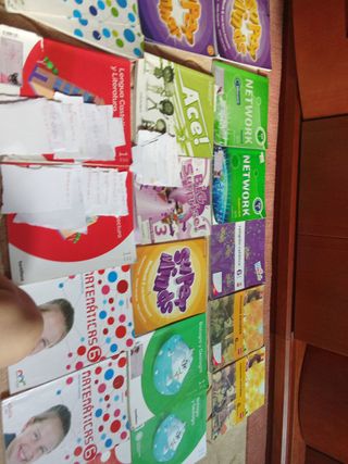 Libros de texto 6 y 1 de la eso