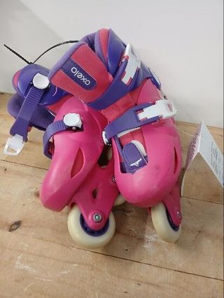 Patines Línea Niños Oxelo Play 3 Rosa