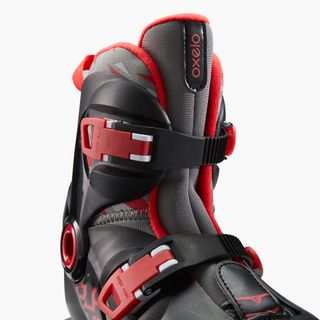 Patines Línea Niños Oxelo Play 5 Negro Rojo