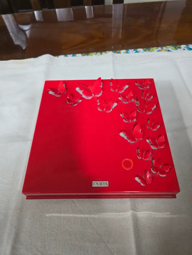 Trousse Pupa Vintage Farfalle Rosse da collezione