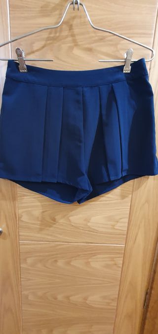 Conjunto Blusa y Shorts Azul Talla S