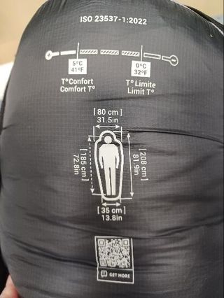 Saco de dormir guata 5ºC con forma de momia Forclaz MT500