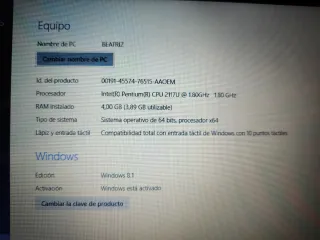 Portátil Asus Táctil Intel Pentium