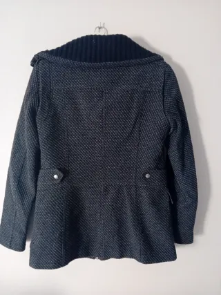 Abrigo Talla L Negro y Gris