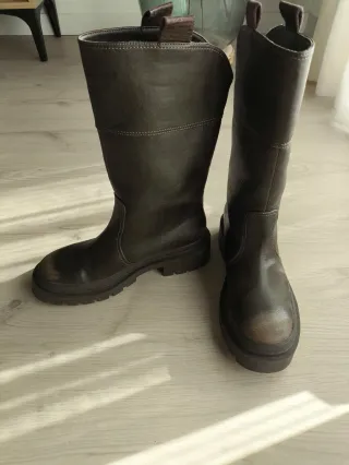 Botas altas mujer marrones